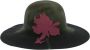 Borsalino Zwarte hoed Groen Dames - Thumbnail 1