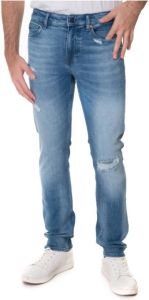 Boss 5 pocket Jeans with cuttings Blauw Heren