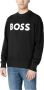 Hugo Boss Heren Zwart Print Sweatshirt Black Heren - Thumbnail 4
