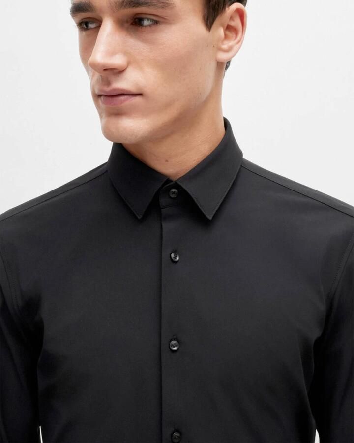 Boss Slim fit zakelijk overhemd van fijn twill met stretch - Foto 7