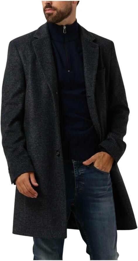 Boss Black Gewatteerde Herenjas in Donkerblauw Blue Heren - Foto 7