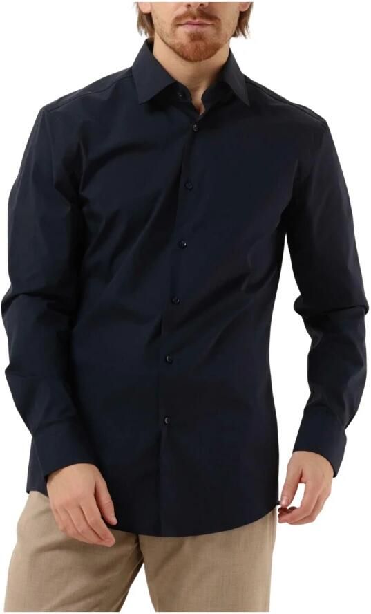 Hugo Boss Heren Zwart Overhemdjurk Slim Fit Donkerblauw Blue Heren - Foto 15