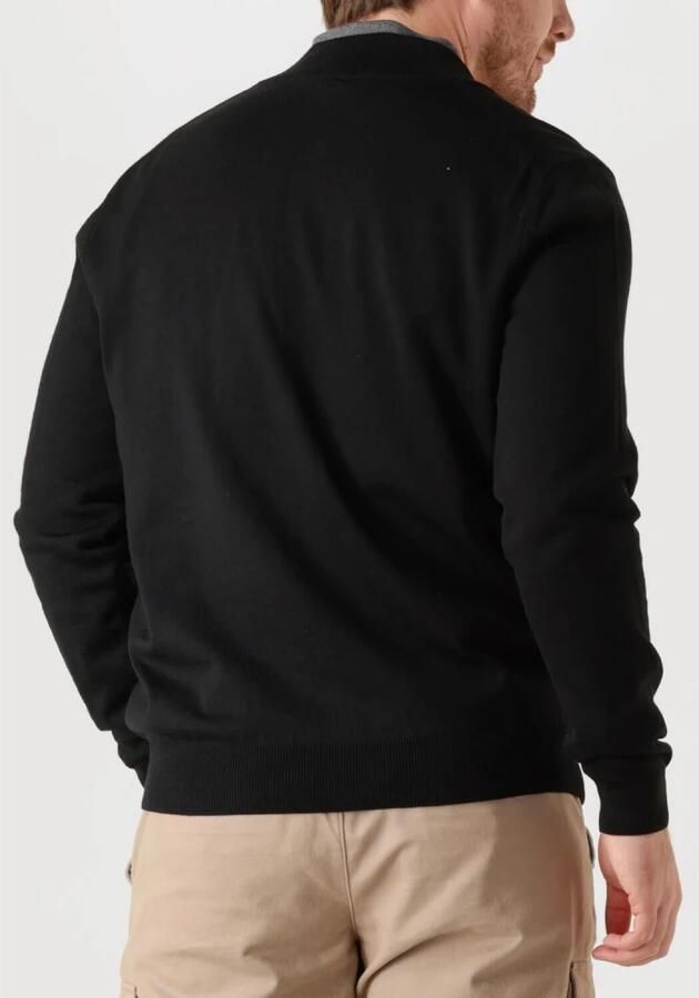 Hugo Boss Zwarte Cardigan met Lange Mouwen Rits en Geborduurd Logo Black Heren - Foto 6