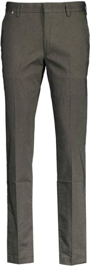 Boss Black Stijlvolle Donkergroene Chino Broek Green Heren