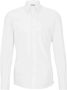Hugo Boss Slim Fit Technisch Stretch Gebreid Overhemd White Heren - Thumbnail 1