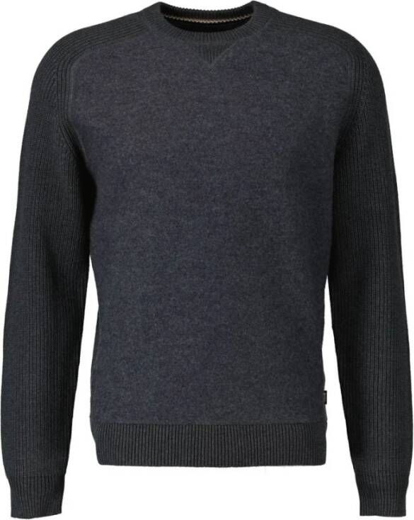 Hugo Boss Regular Fit Grijze Trui Gray Heren