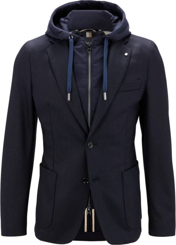 Hugo Boss Lichte jas Blauw Heren