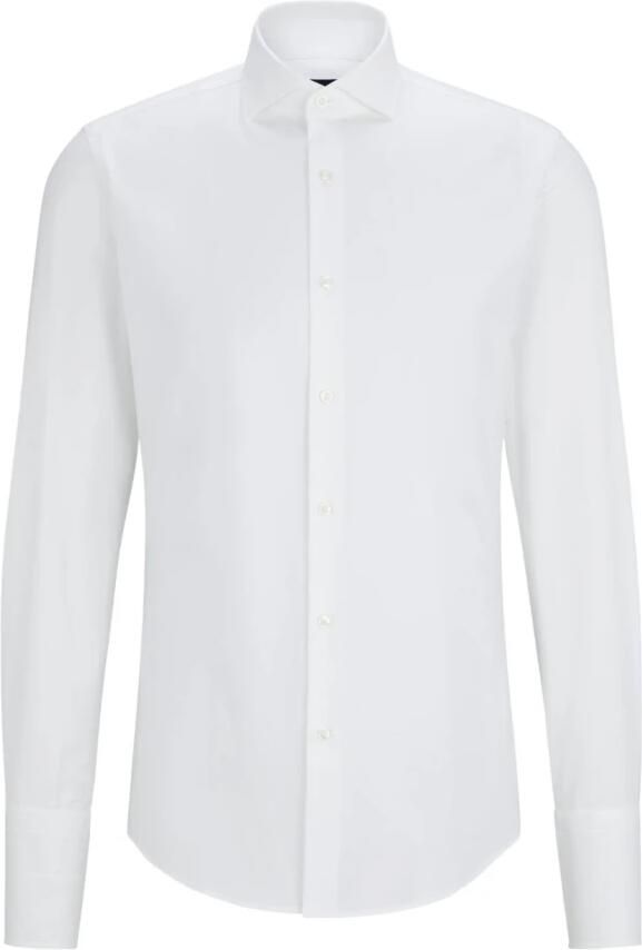 Boss Slim fit zakelijk overhemd met haaikraag model 'Hank'