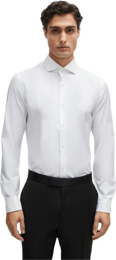 Boss Slim fit zakelijk overhemd met haaikraag model 'Hank' - Foto 4