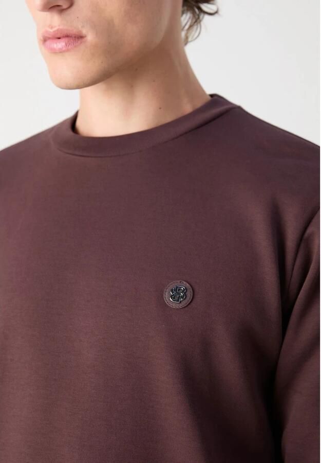 Boss Sweatshirt met labelpatch model 'Sharpe'