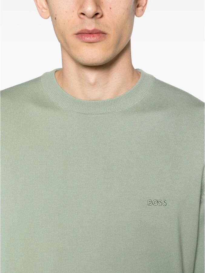 Hugo Boss Licht Pastelgroene Gebreide kleding Green Heren
