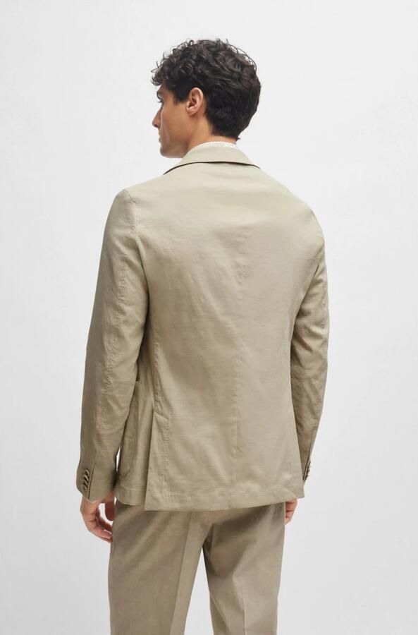 Hugo Boss Lichtgewicht Beige Linnen Blazer Beige Heren - Foto 4