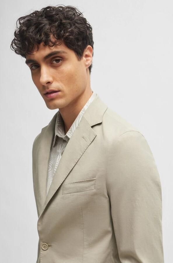 Hugo Boss Lichtgewicht Beige Linnen Blazer Beige Heren - Foto 5