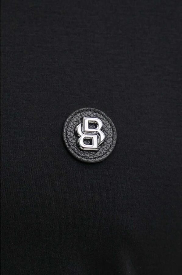 Hugo Boss Katoenen T-shirt met Front Logo Patch Black Heren - Foto 10