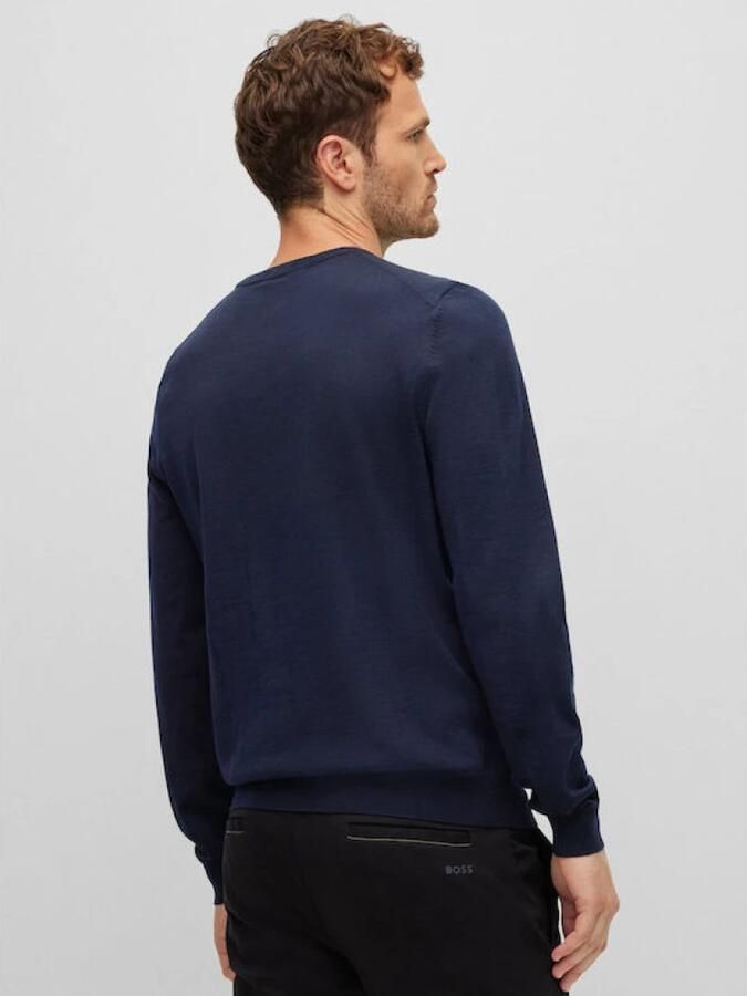 Hugo Boss Essentiële Blauwe Trui met Geborduurd Logo Blue Heren - Foto 2