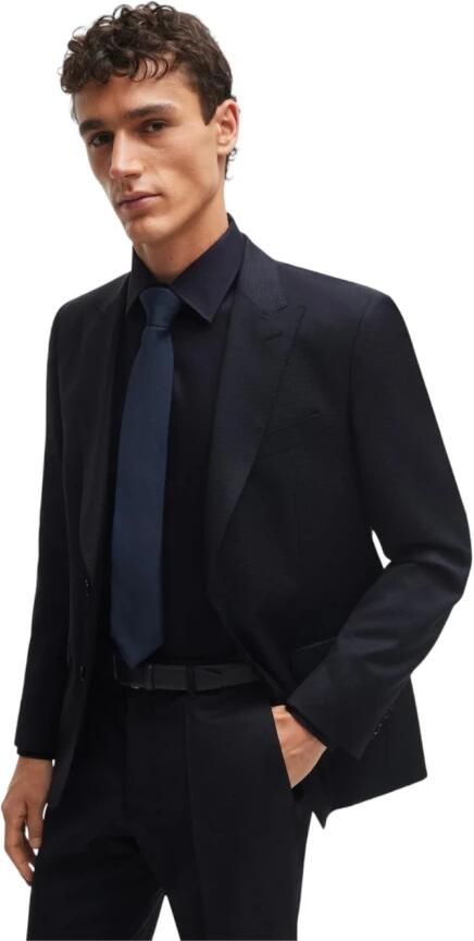 Boss Single Breasted Suit Set Blue Heren - Foto 3