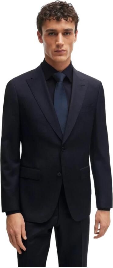 Boss Single Breasted Suit Set Blue Heren - Foto 5