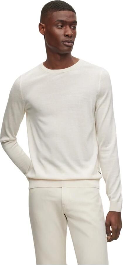 Boss Gebreide pullover van scheerwol met labelstitching model 'Otto' - Foto 15