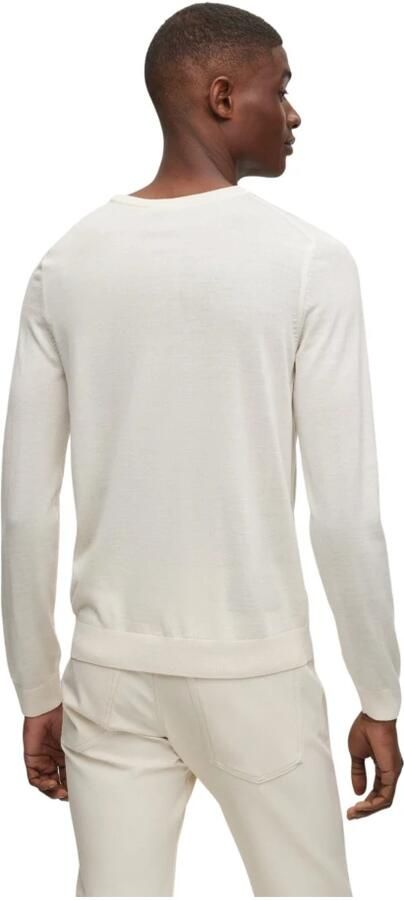 Boss Gebreide pullover van scheerwol met labelstitching model 'Otto' - Foto 16