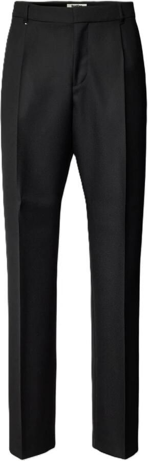 Boss Slim fit pantalon van scheerwol met persplooien model 'Pieter' - Foto 3