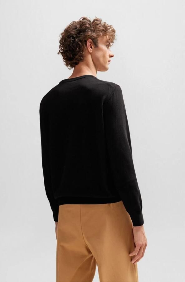 Boss Gebreide pullover met ronde hals model 'Pacas' - Foto 4