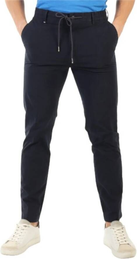 Boss Slim-fit broek in marineblauw Blue Heren