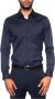 Boss Upgrade je casual garderobe met de Herwing Dress Overhemd Blue Heren - Thumbnail 1