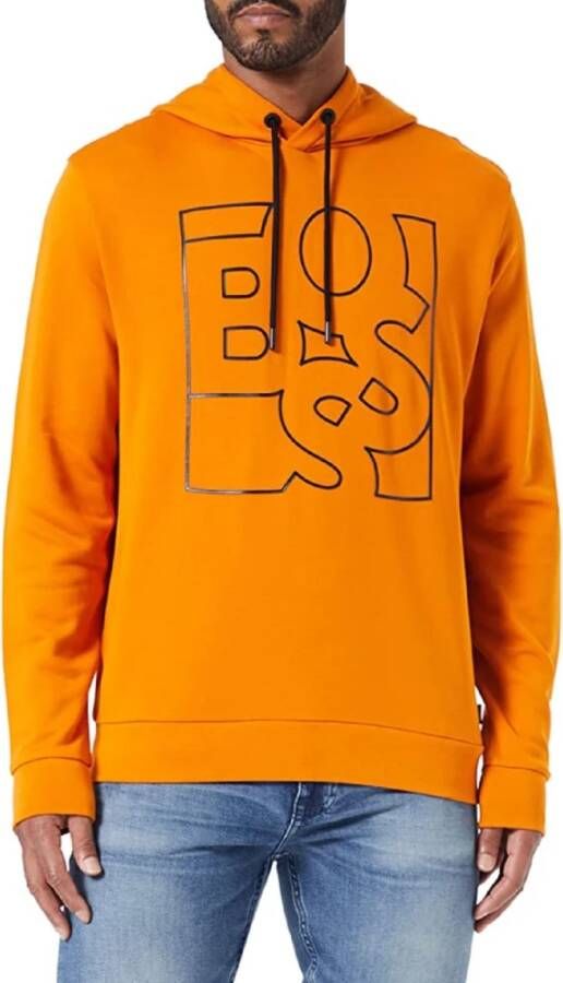 Hugo Boss Hoodie Orange Heren