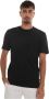 Boss Kort T-shirt met ronde hals en abstract design Zwart Heren - Thumbnail 1