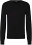Boss Gebreide pullover met geribde V-hals model 'Baram' - Thumbnail 1