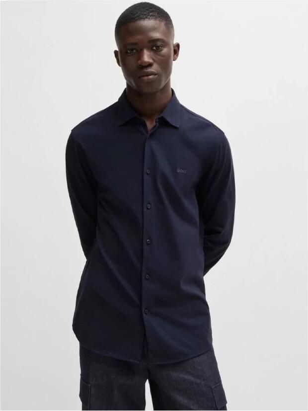 Boss Orange Regular fit vrijetijdsoverhemd met kentkraag model 'Mysoft' - Foto 3