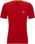 Hugo Boss Heren Rode T-shirt Korte Mouw Herfst Winter Red Heren - Thumbnail 1