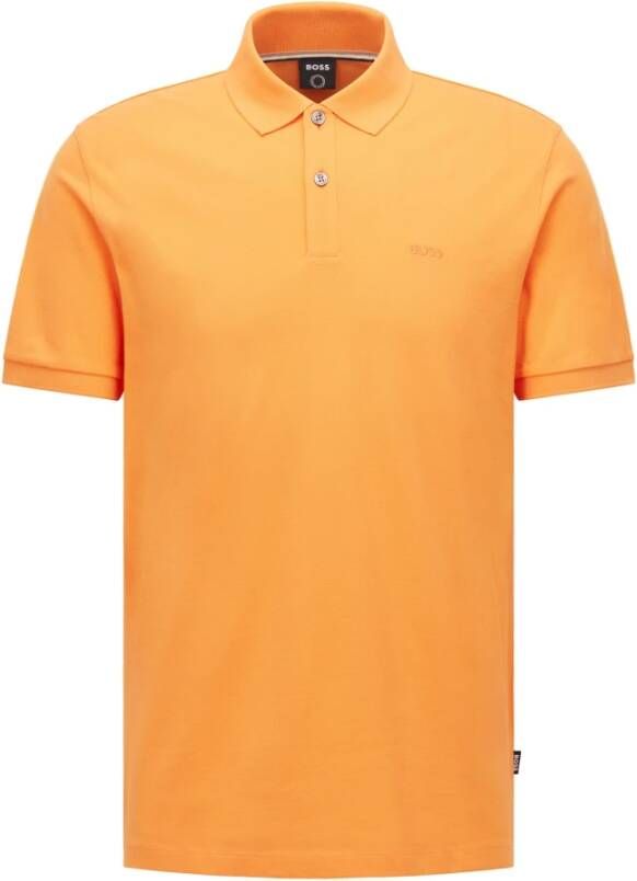 Boss Orange pallas organic cotton polo shirt pique Oranje Heren