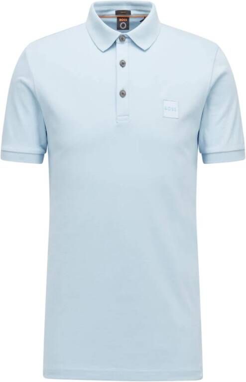 Boss Orange Poloshirt met labelpatch model 'PASSENGER' - Foto 2