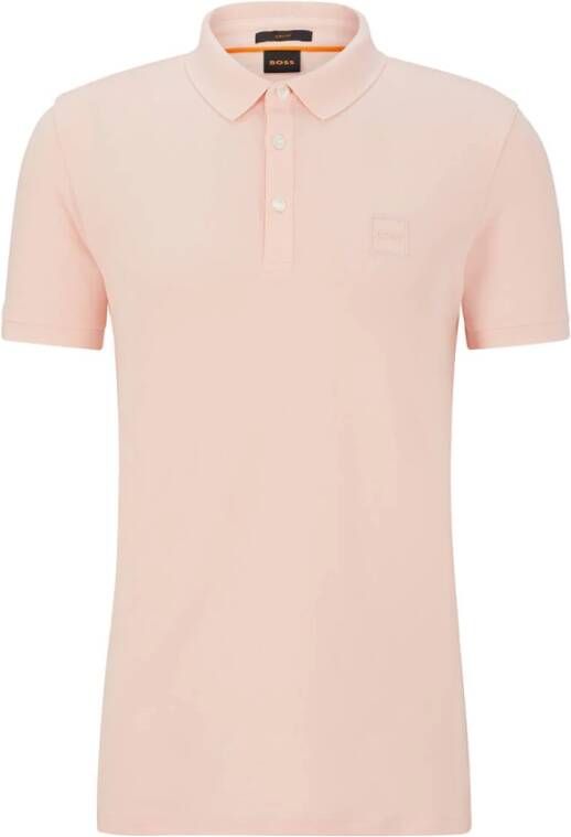 Boss Orange Polo Shirt Roze Heren
