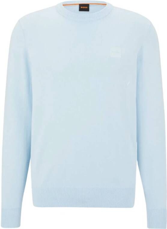 Boss Orange Sweatshirt Blauw Heren