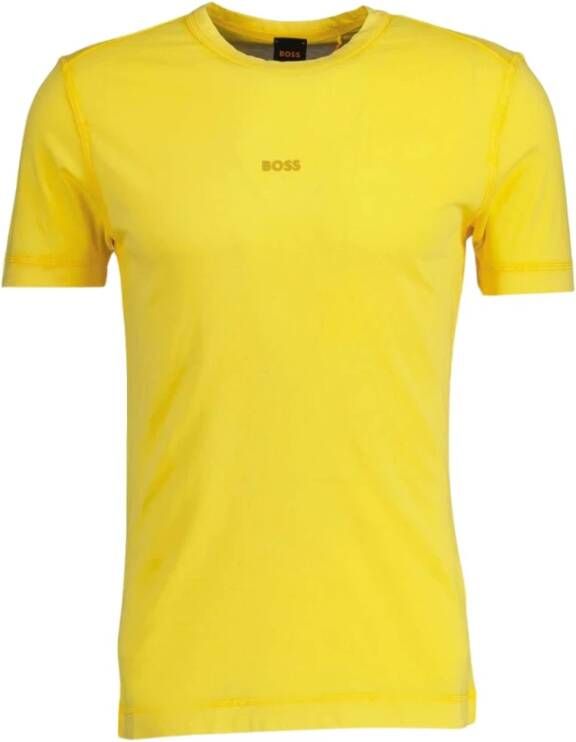 Boss Orange T-shirt met labelprint model 'Tokks'