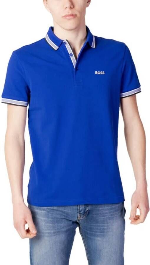 Boss Polo Shirts Blauw Heren