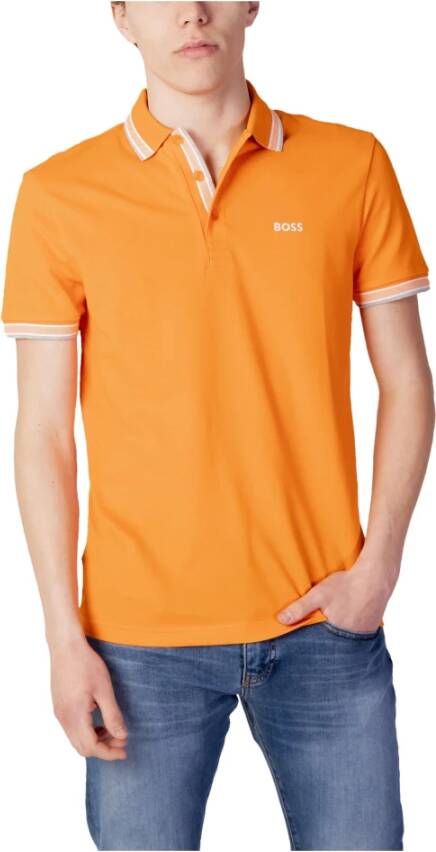 Hugo Boss Oranje poloshirt met korte mouw Orange Heren