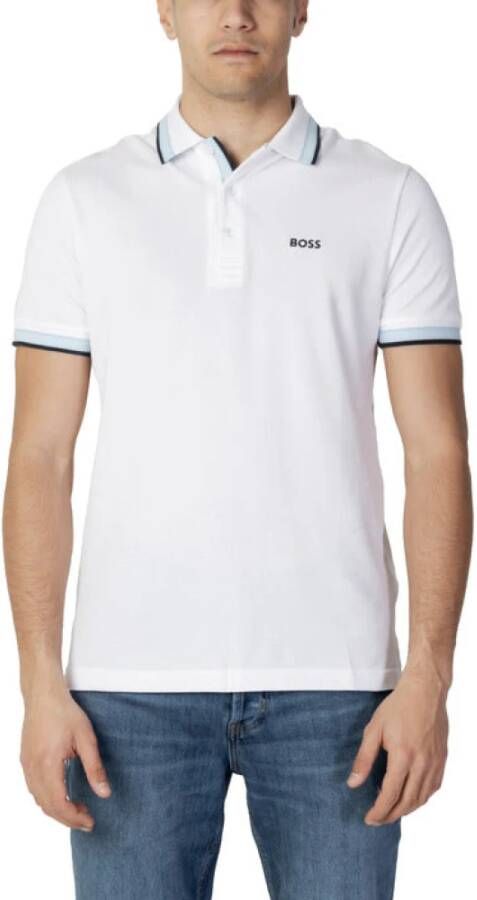 Boss Polo Shirts Wit Heren