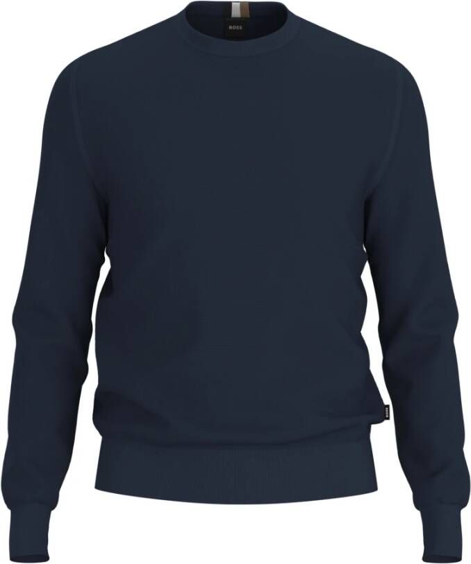 BOSS BLACK Heren Truien & Vesten Musso-p Donkerblauw - Foto 9