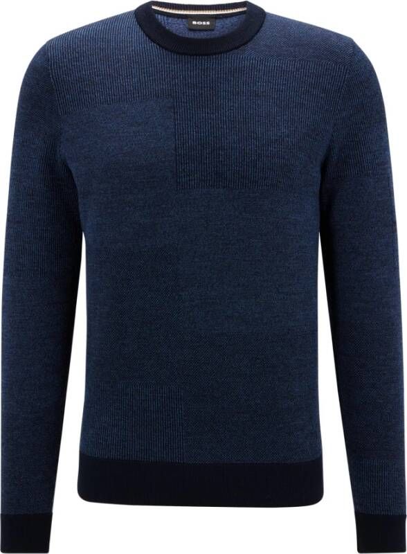 Hugo Boss Truien met ronde hals Blauw Heren