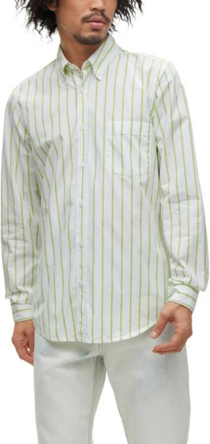 Boss Orange Regular fit vrijetijdsoverhemd met streepmotief model 'Rickert' - Foto 4