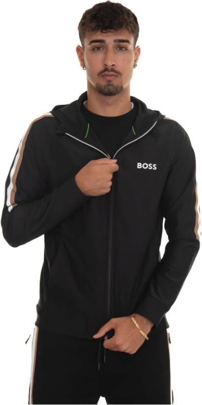 Boss Sicon-Mb1 Sweater met rits Zwart Heren