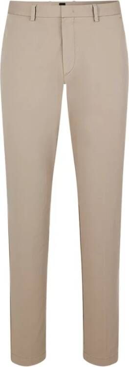 Boss Slim-fit Trousers Beige Heren