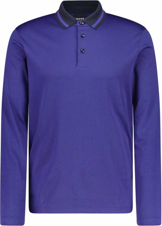 Boss Sportief Slim-Fit Poloshirt Blauw Dames