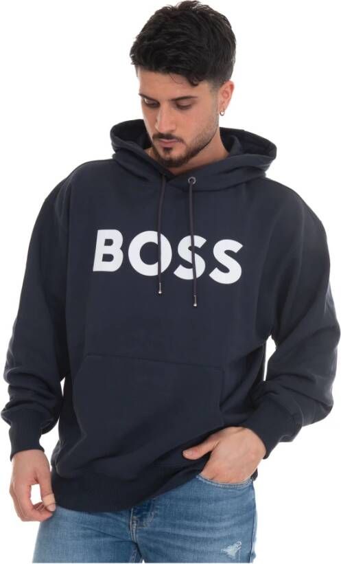 Boss Sullivan08 Sweatshirt with hood Blauw Heren