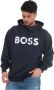 Boss Sullivan08 Sweatshirt with hood Wit Heren - Thumbnail 1