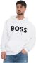 Boss Sullivan08 Sweatshirt with hood Wit Heren - Thumbnail 1
