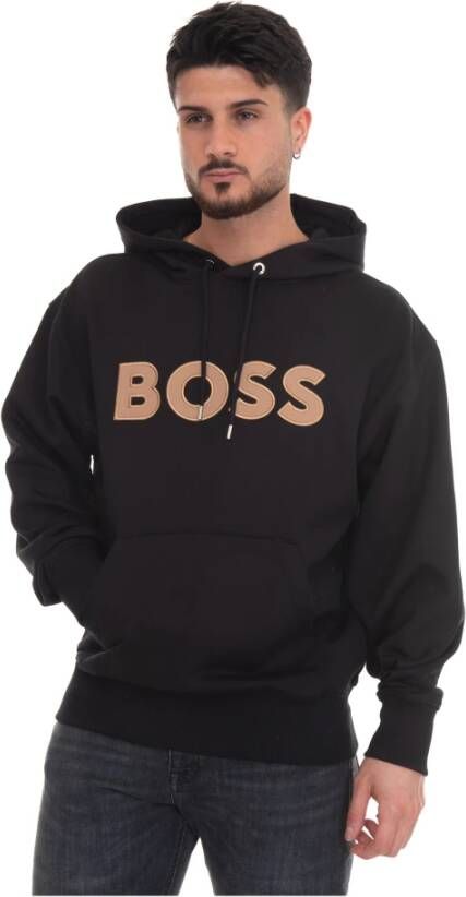 Boss Sullivan11 Sweatshirt with hood Zwart Heren